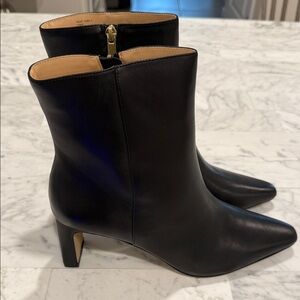 Saks Fifth Avenue Sleek Black Heeled Boots